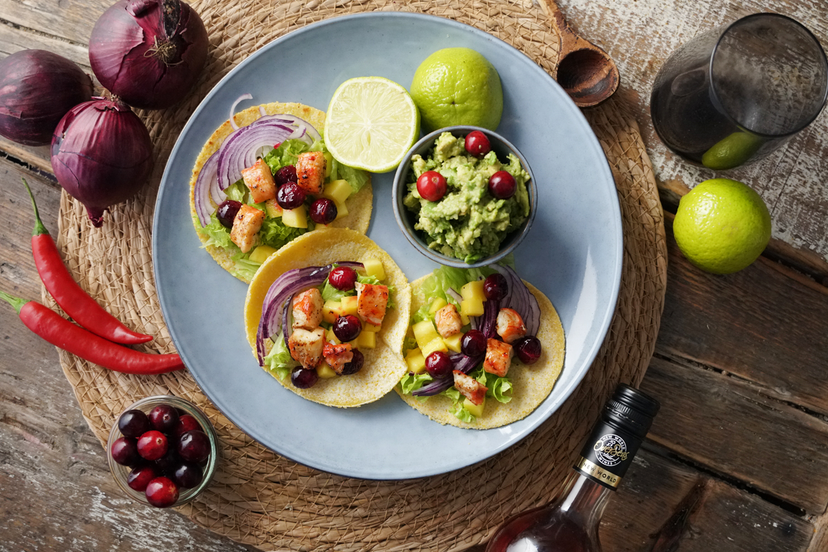 Tacos mit gegrillter Königskrabbe Tacos mit gegrillter Königskrabbe