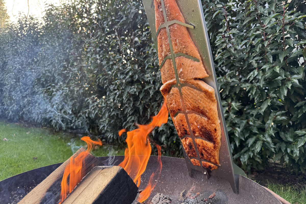 Flammlachs Selection mit Flammlachshalter