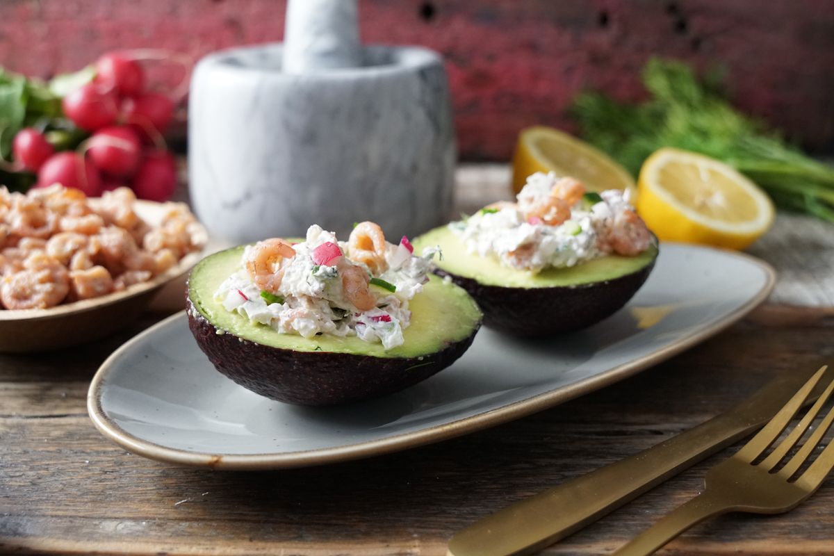 Gefüllte Avocado mit Nordseekrabbenstipp 2 Gefüllte Avocado mit Nordseekrabbenstipp 2