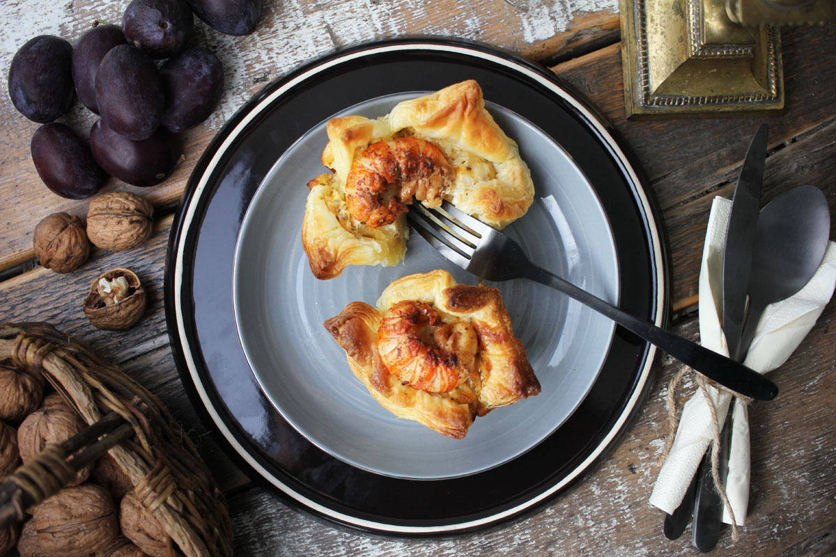 Rezept Blätterteig Quiche Muffins mit Bärenkrebsen Rezept Blätterteig Quiche Muffins mit Bärenkrebsen