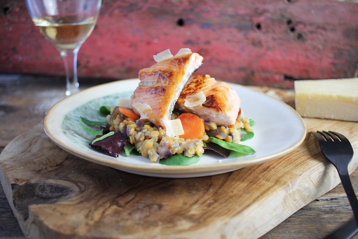 Lachs auf Linsen Rezept 3 Lachs auf Linsen Rezept 3