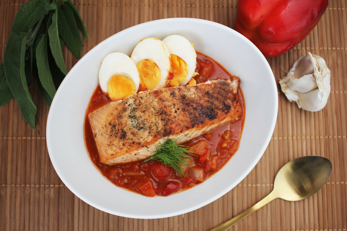 Shakshuka mit Flammlachs