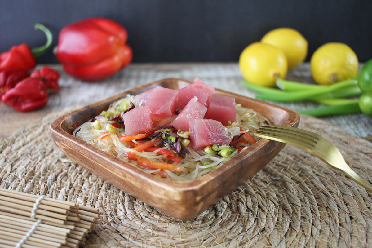 Glasnudelsalat mit Thunfisch 2