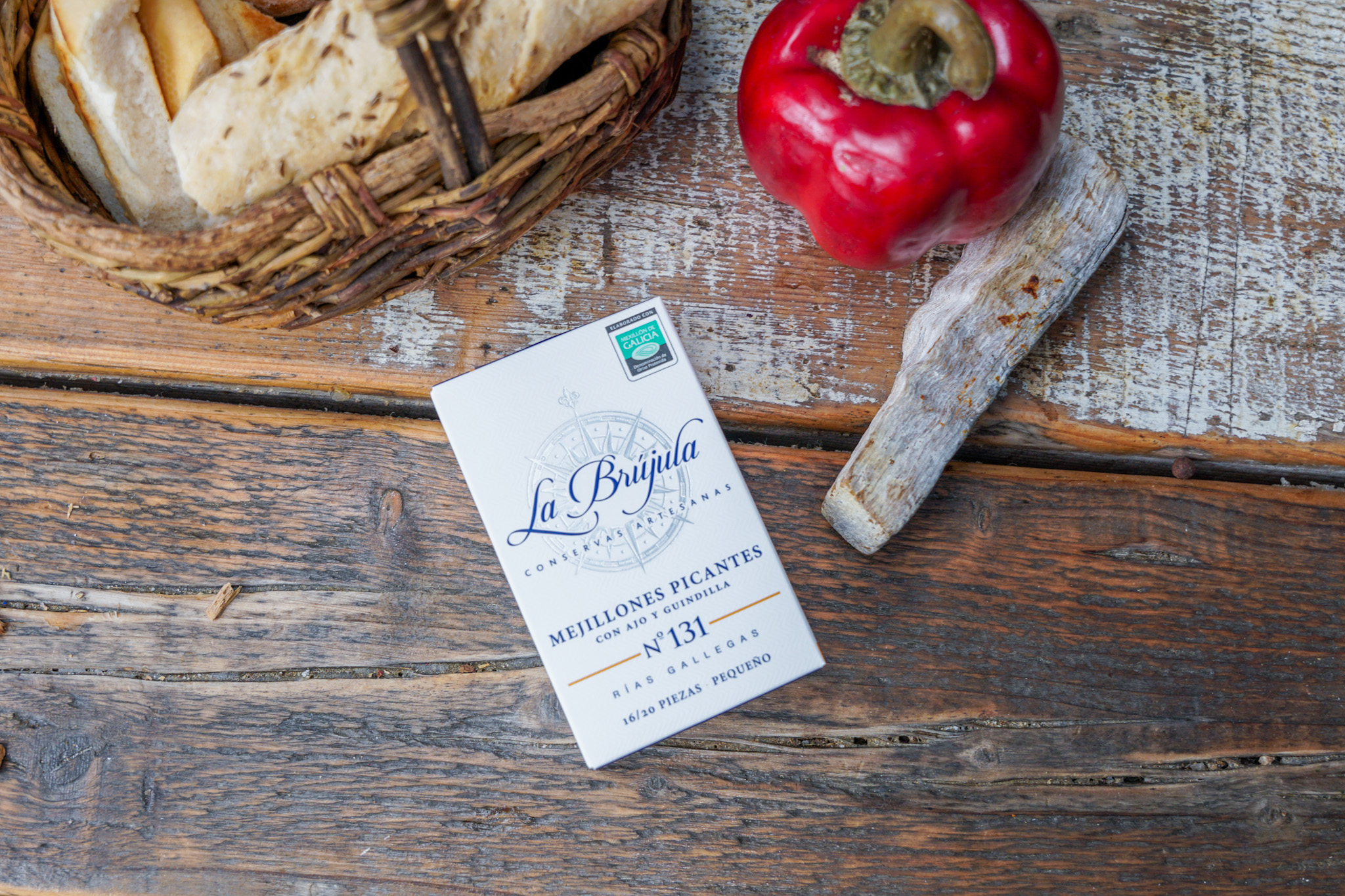 La Brújula - N°131 Pikante Miesmuscheln mit Knoblauch und Chili