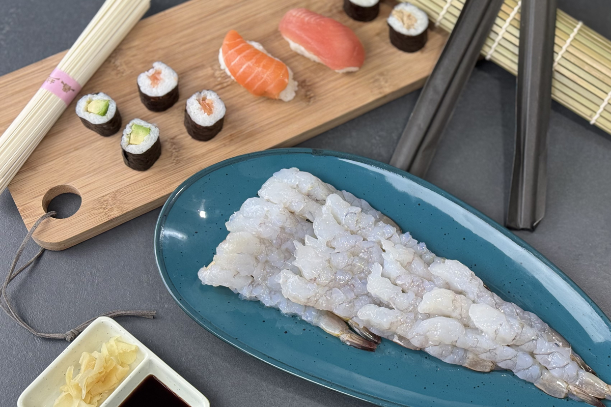Nobashi Ebi Sushi Seewasser Garnele