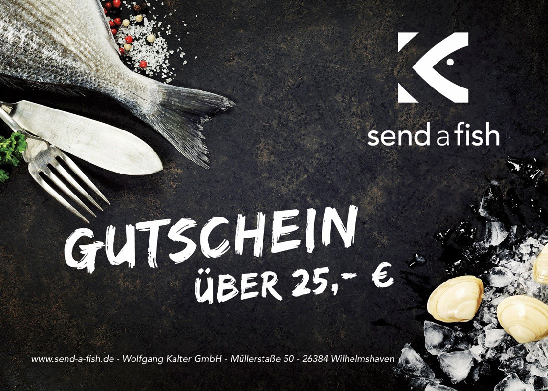 Gutschein für Einkauf bei send-a-fish.de