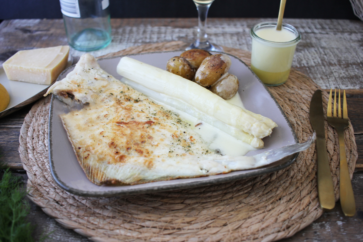 Rezept Maischolle mit Spargel und Hollandaise