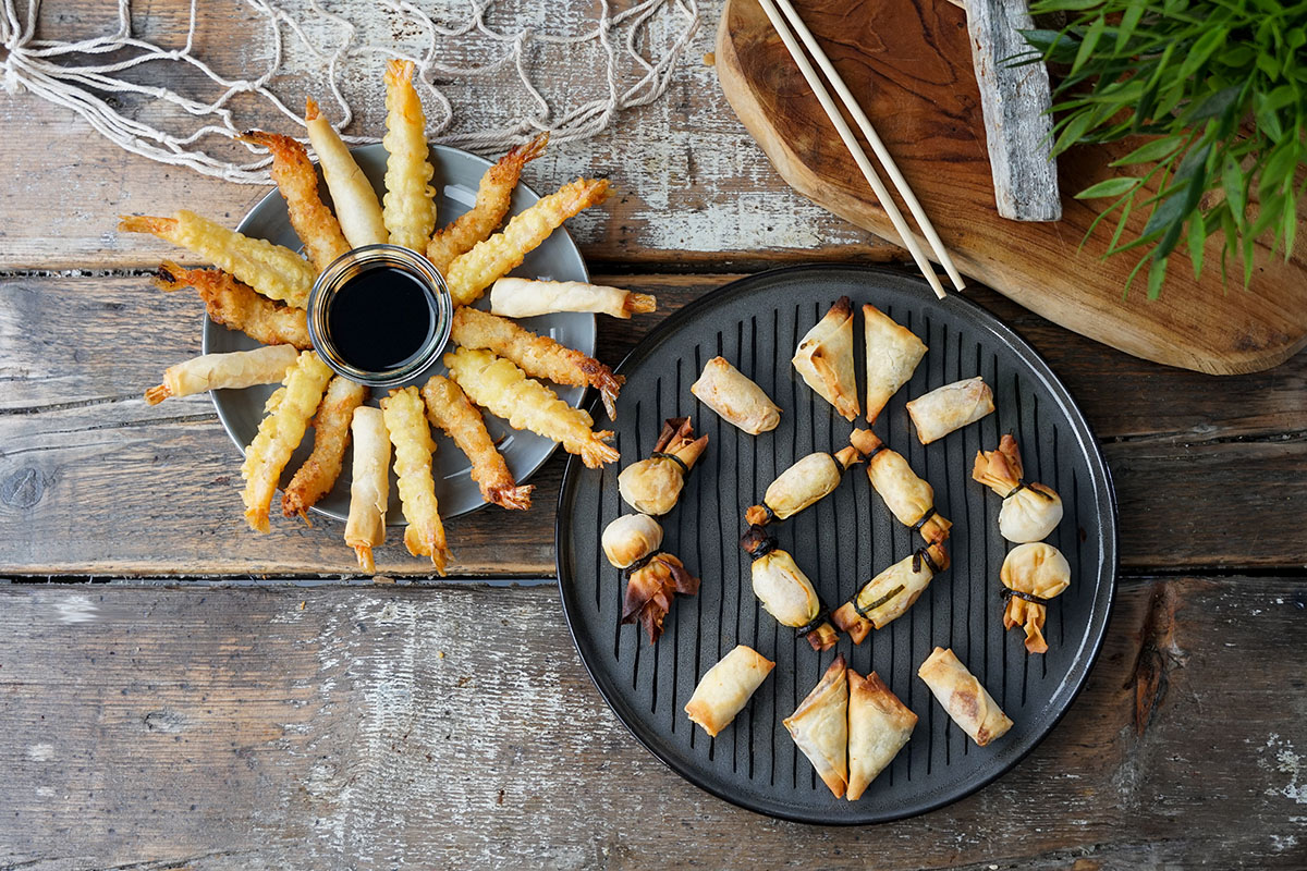 SNACK BOX mit Shrimps - Tapas & Starter