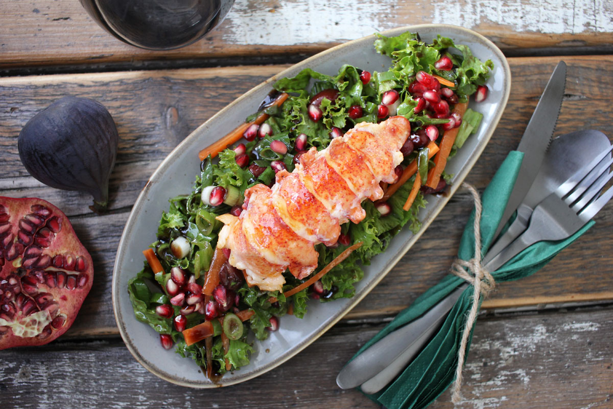 Rezept Hummerschwanz auf Salat