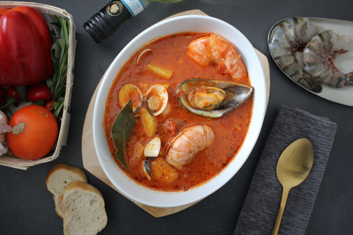 Rezept französische Fischsuppe Bouillabaisse