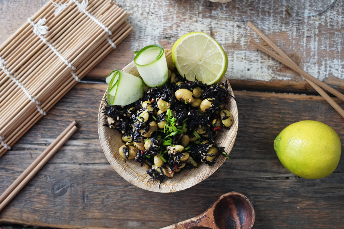 Hijiki Algensalat mit Edamame