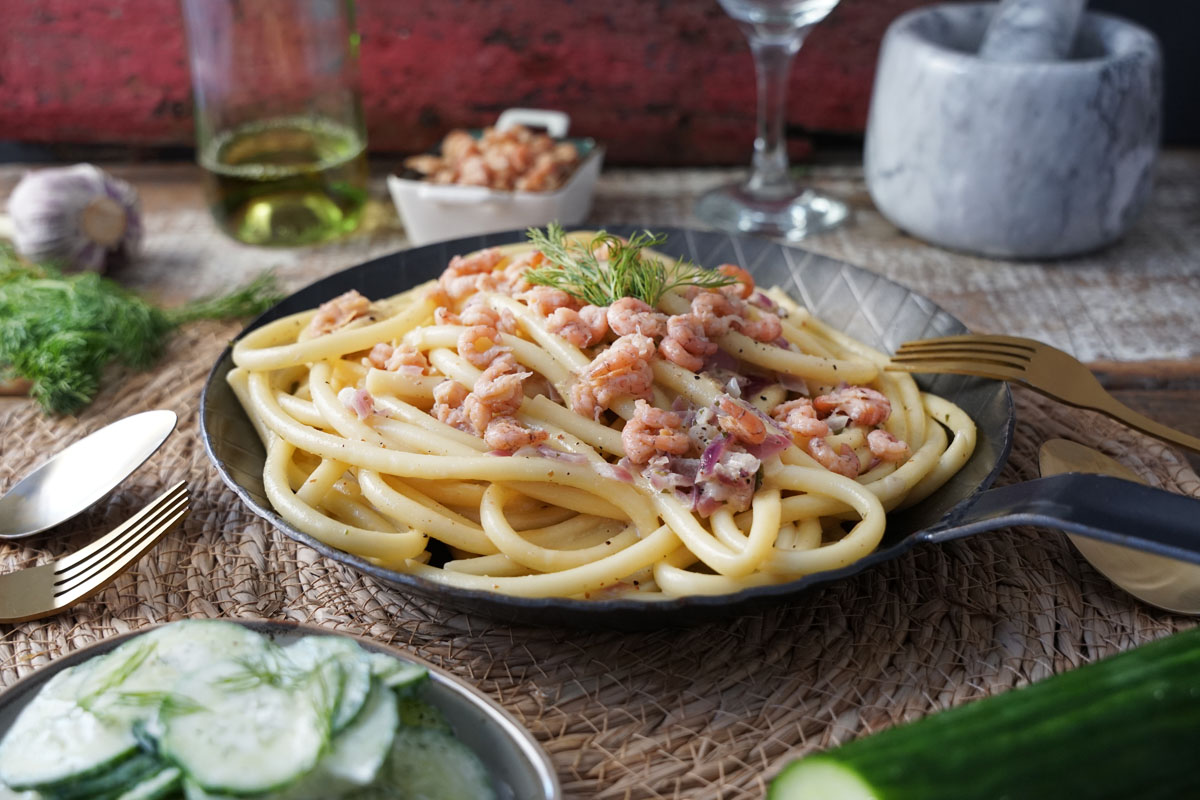 Rezept Nordseekrabben in Estragon-Weißweinsauce Rezept Nordseekrabben in Estragon-Weißweinsauce