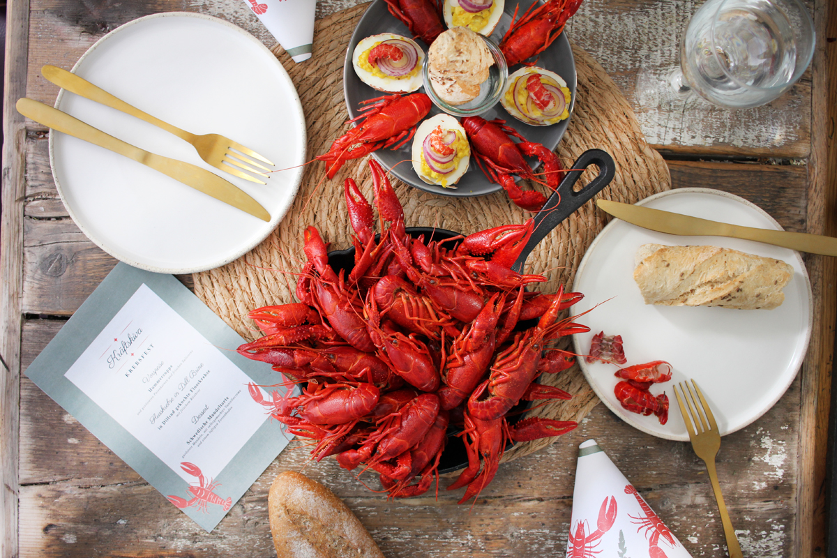 Krebsfest-schweden Krebsfest mit Flusskrebsen