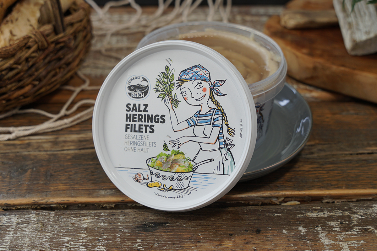 Salzheringsfilets ohne Haut