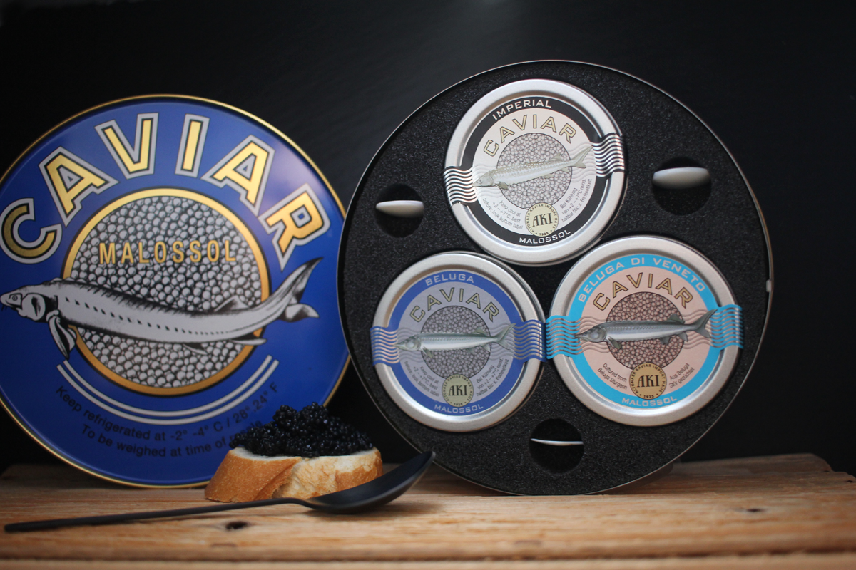 AKI Caviar Trio Beluga Imperial Auswahl