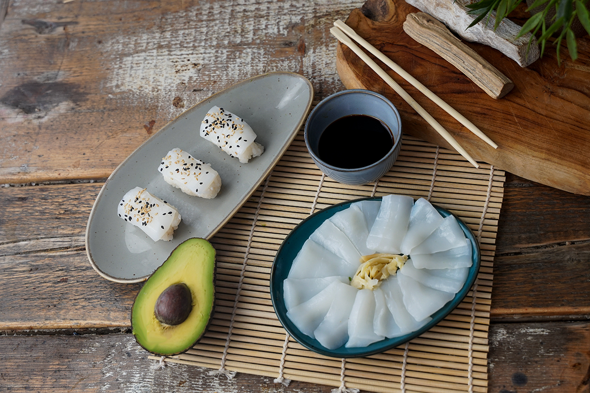Cuttlefish Slice für Sushi
