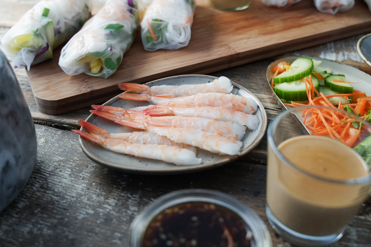 Ebi Sushi-Garnelen gekocht