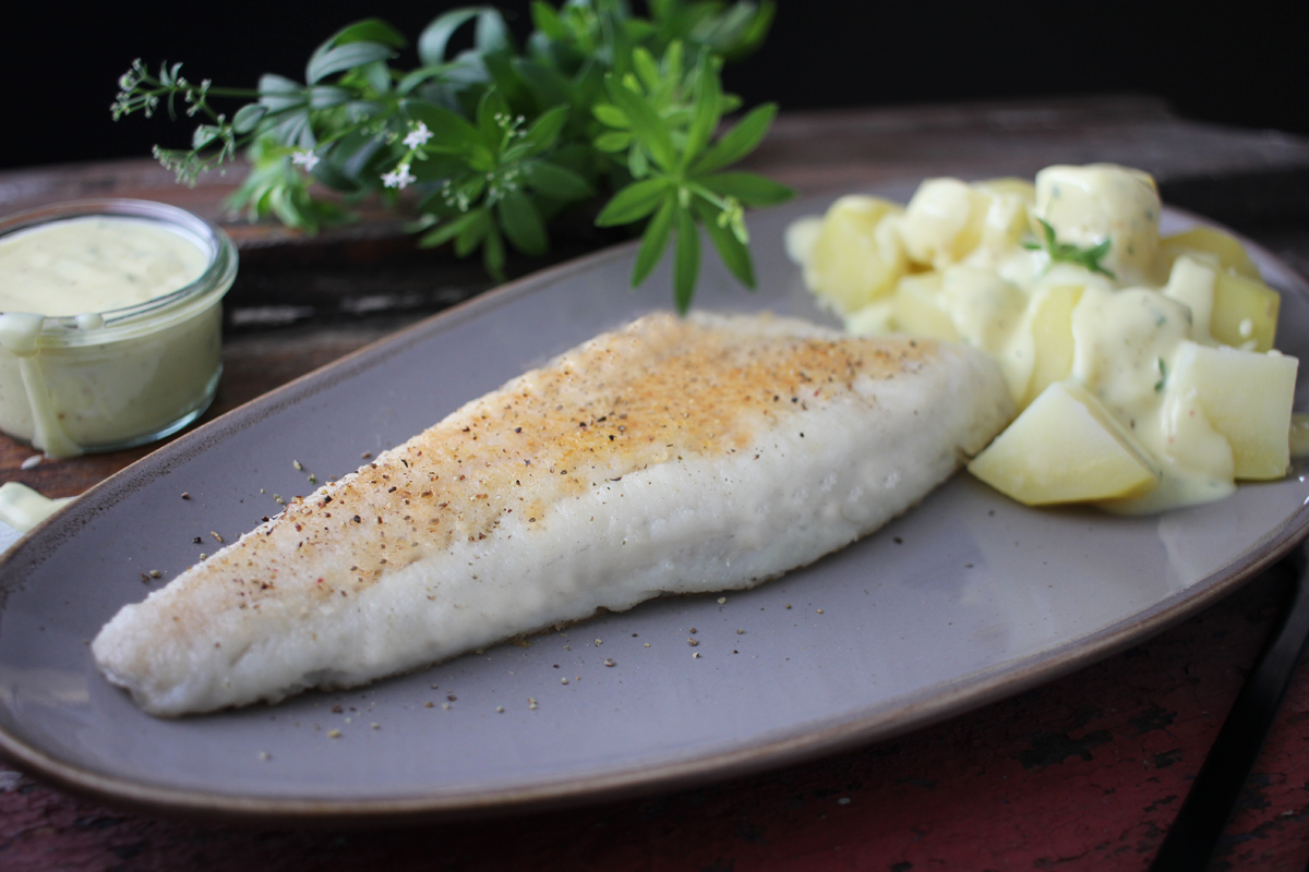 Rezept Zanderfilet mit Waldmeister Hollandaise