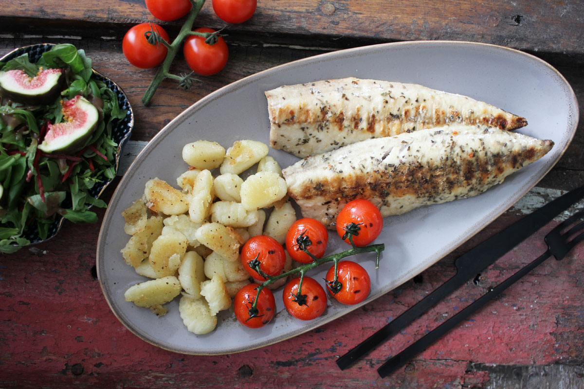 Rezept gebratenes Makrelenfilet