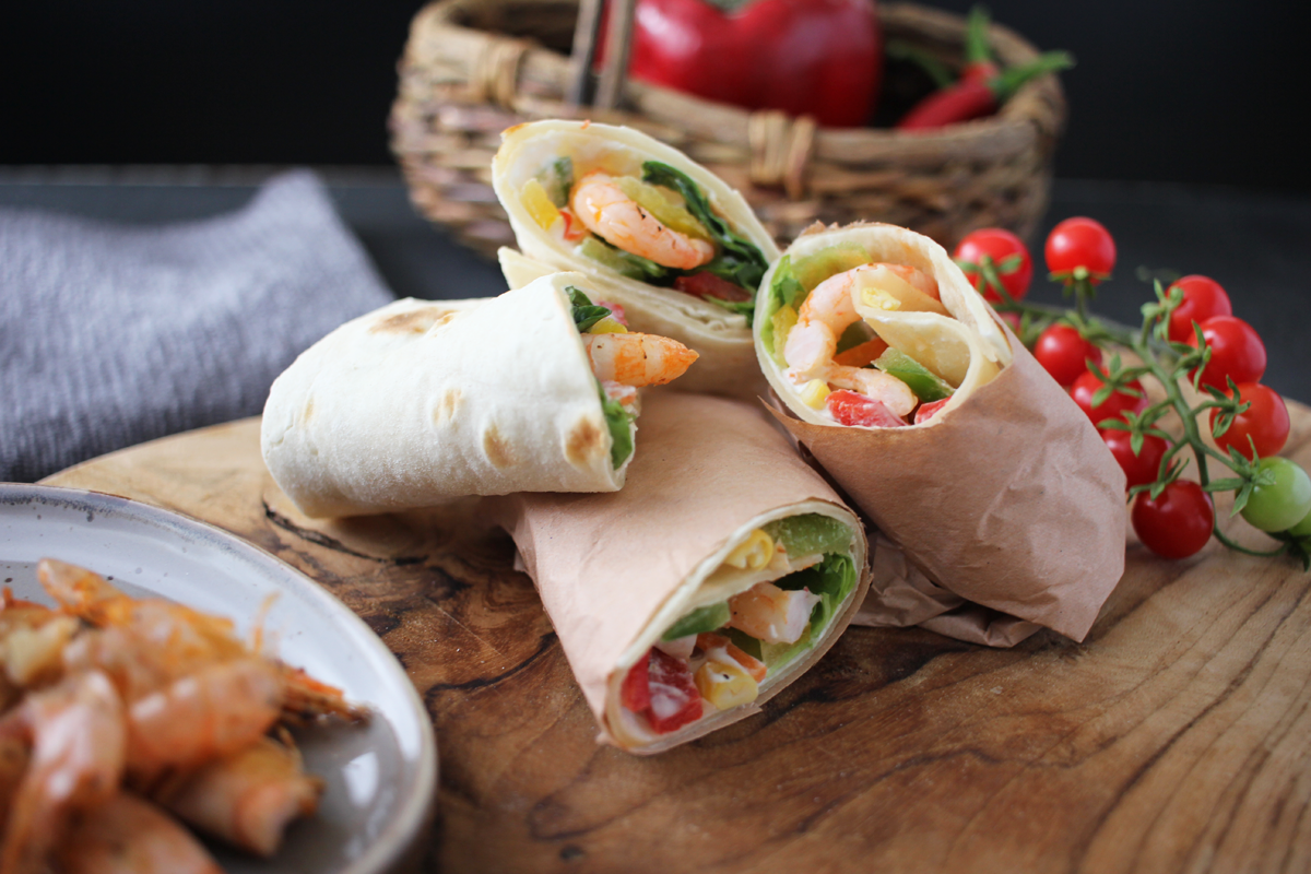 Rezept Tortilla mit Eismeergranelen Kaltwassershrimps Rezept Tortilla mit Eismeergranelen Kaltwassershrimps
