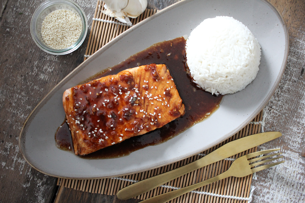 Lachsfilet Teriyaki Rezept