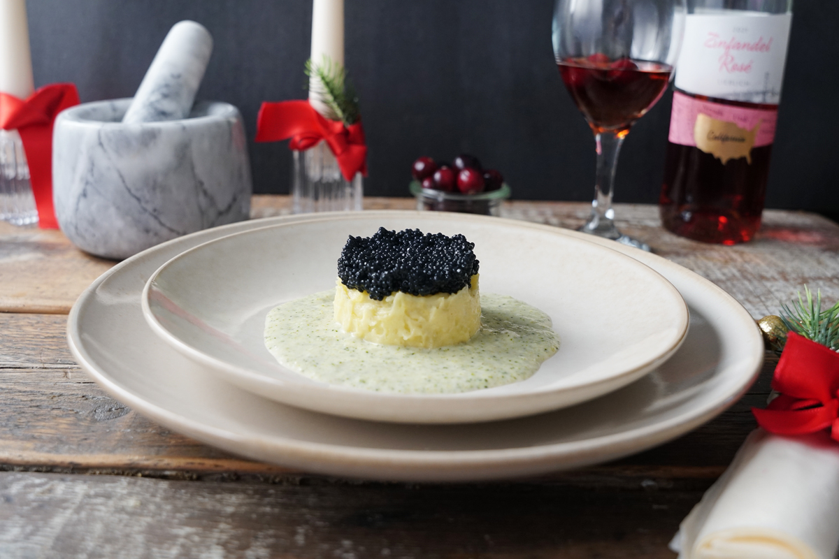 Kartoffeltörtchen mit Kaviar Rezept Kartoffeltörtchen mit Kaviar Rezept