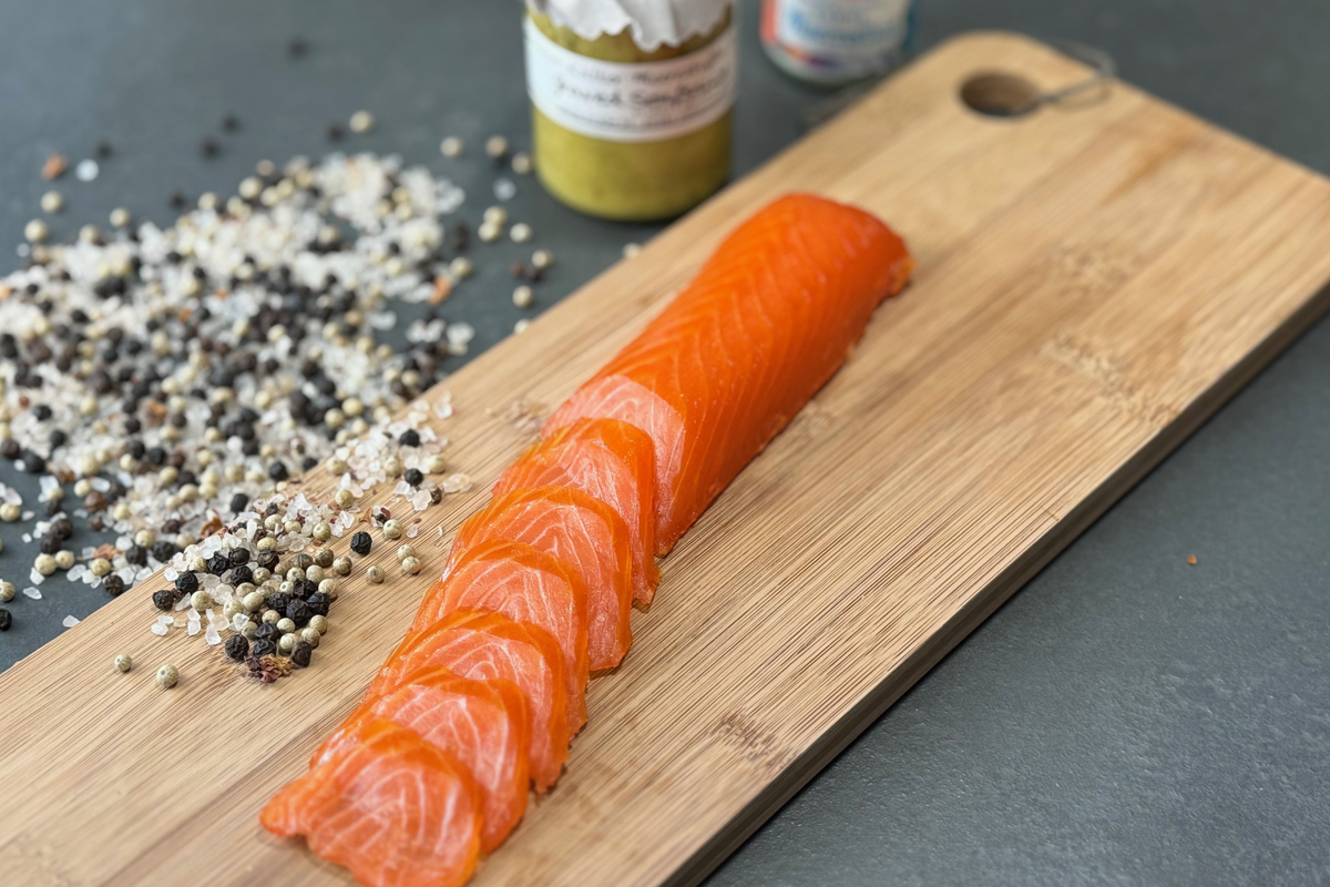 Lachs Loins geräuchert - hergestellt aus Frøya Loins