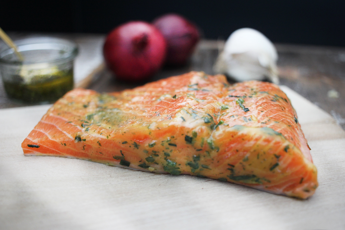 Fjordforellenfilet zum Grillen friesisch mariniert