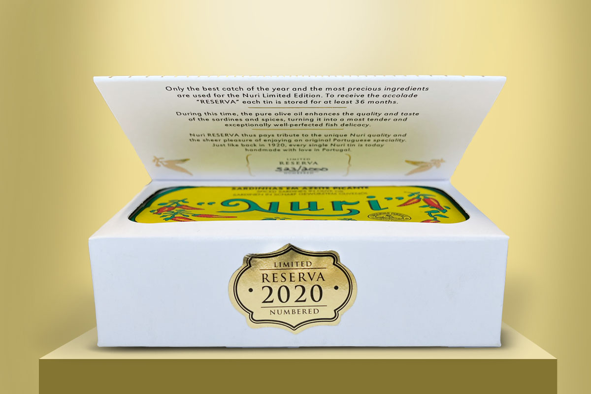 Nuri limited Edition - Jahrgangssardine im scharfen Olivenöl 