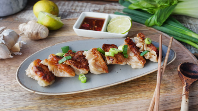 schnelles Rezept mit Wan Tan und Garnelenfüllung