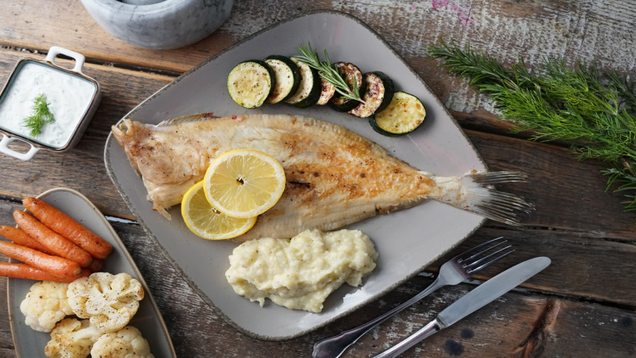 Rezept Scholle mit Kartoffel-Blumenkohl-Püree